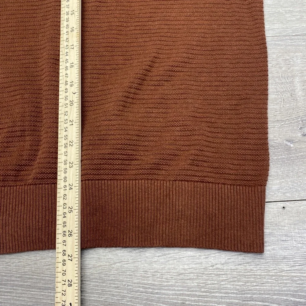Banana Republic Hoodie Mens Knit Medium Brown Supima Cotton‎ Pullover Sweater
